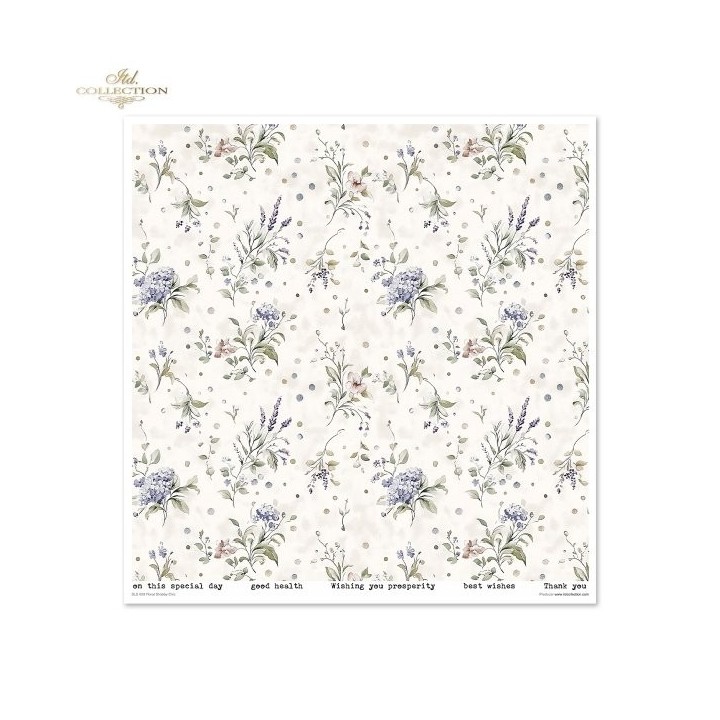 Scrapbookingpapier SLS-089 Bloemen Shabby Chic