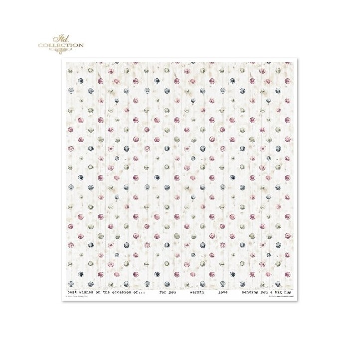 Scrapbookingpapier SLS-089 Bloemen Shabby Chic