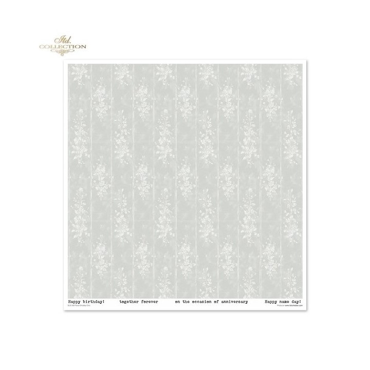 Scrapbookingpapier SLS-089 Bloemen Shabby Chic