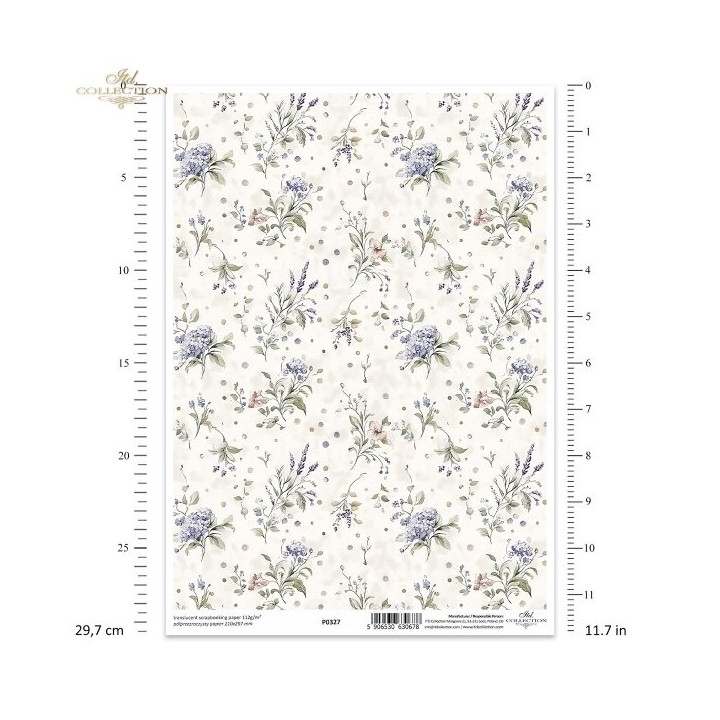 Translucent scrapbookingpapier P0327