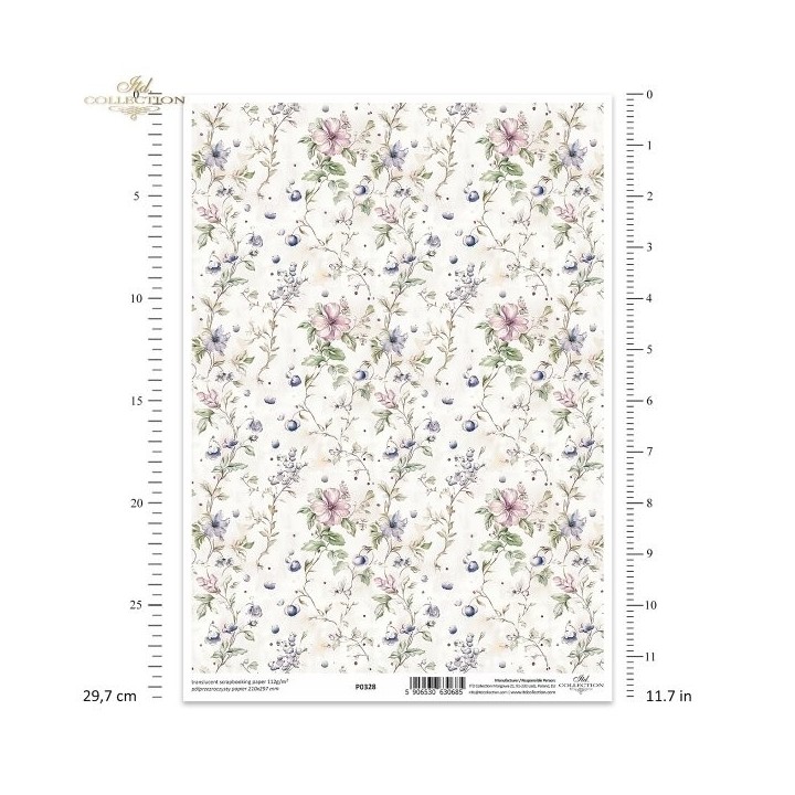 Translucent scrapbookingpapier P0328
