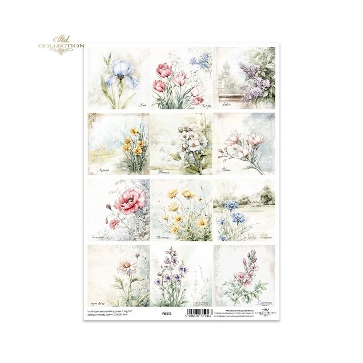 Translucent scrapbookpapier P0331