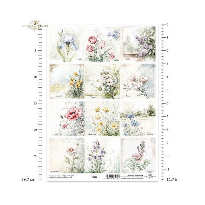 Translucent scrapbookpapier P0331