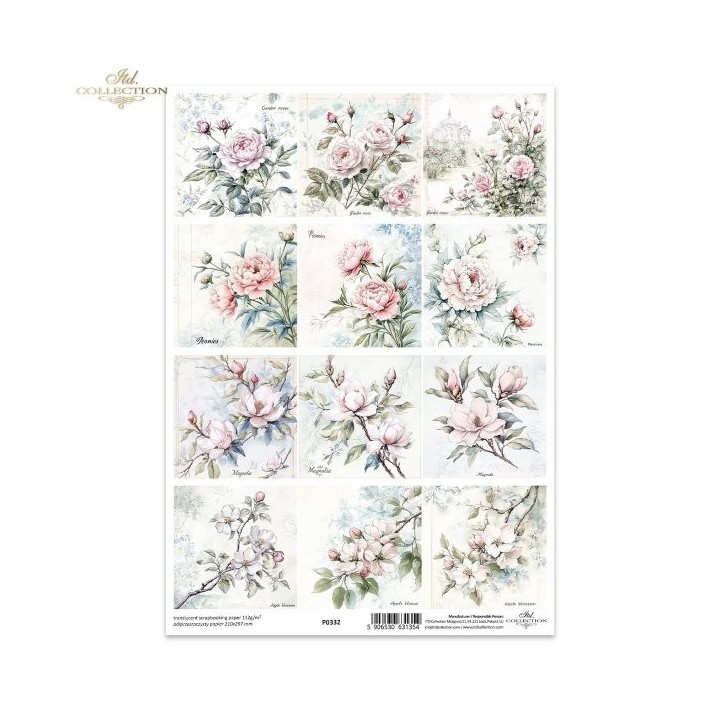 Translucent scrapbookingpapier P0332