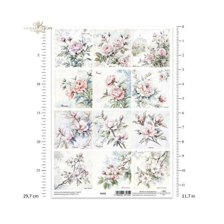 Translucent scrapbookingpapier P0332