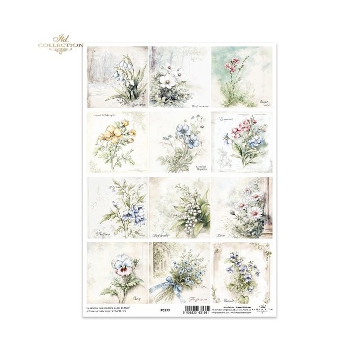 Translucent scrapbookpapier P0333