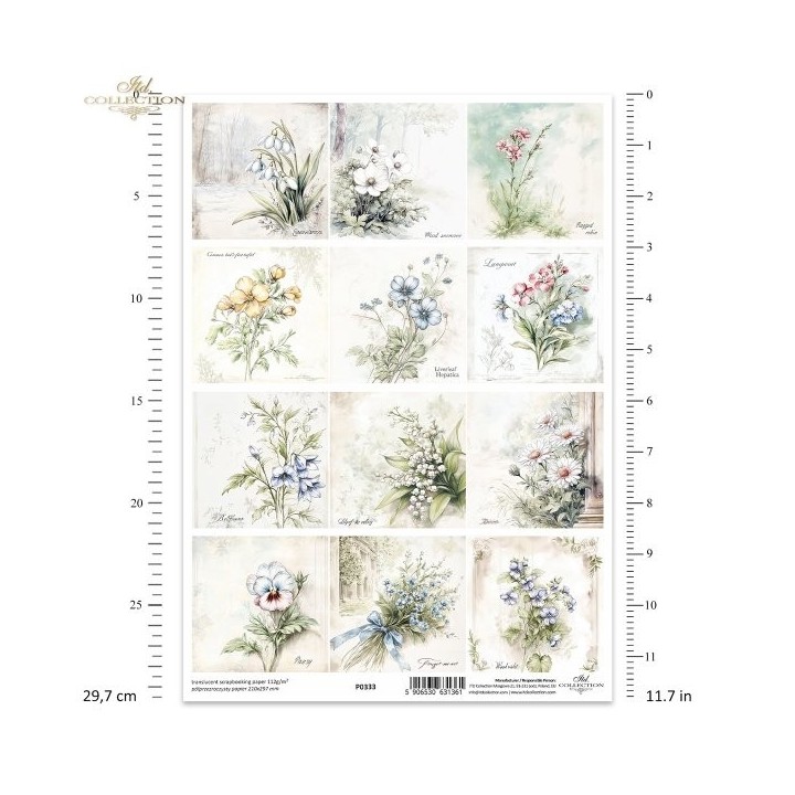 Translucent scrapbookpapier P0333