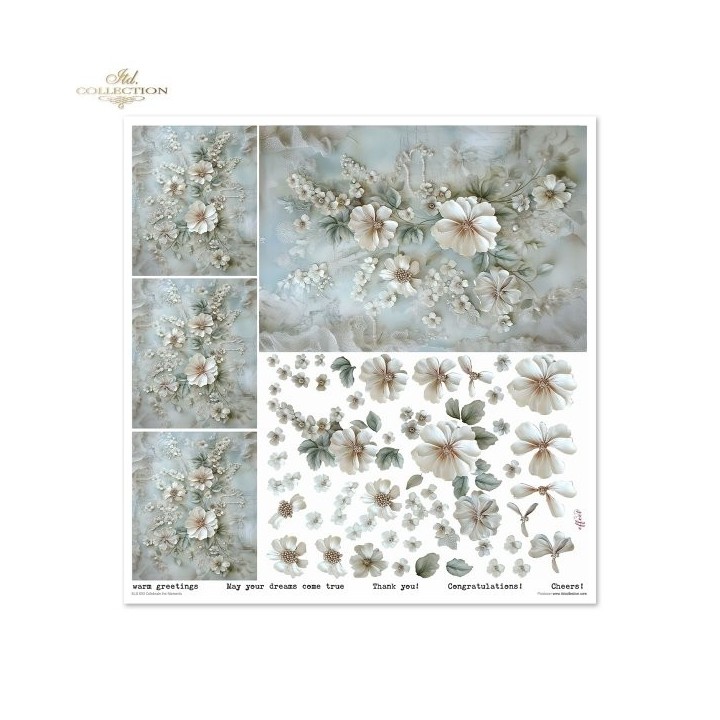 Scrapbookingpapier SLS-090 Vier de Momenten