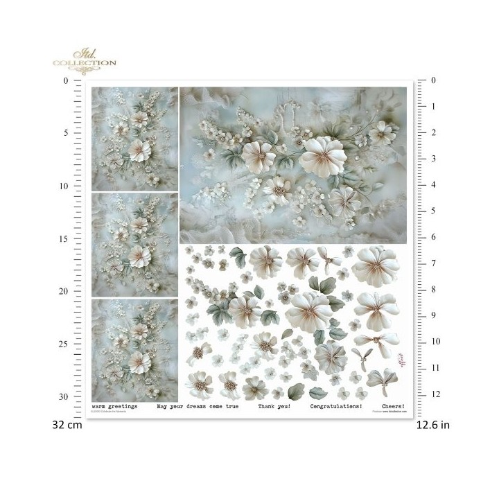 Scrapbookingpapier SLS-090 Vier de Momenten