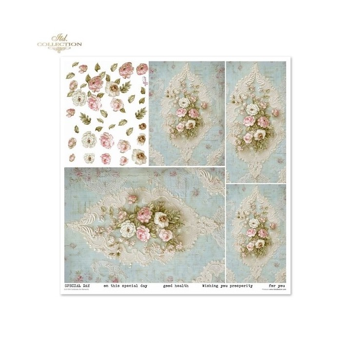 Scrapbookingpapier SLS-090 Vier de Momenten