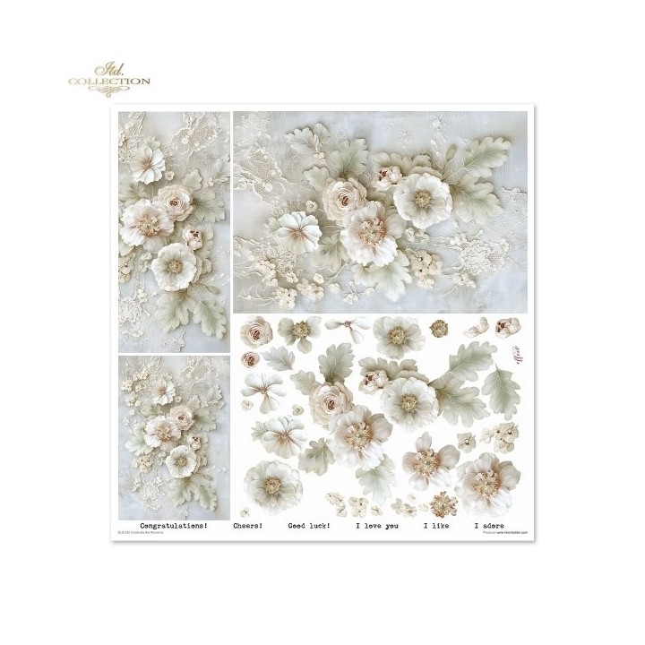 Scrapbookingpapier SLS-090 Vier de Momenten