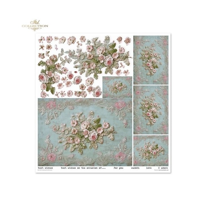 Scrapbookingpapier SLS-090 Vier de Momenten