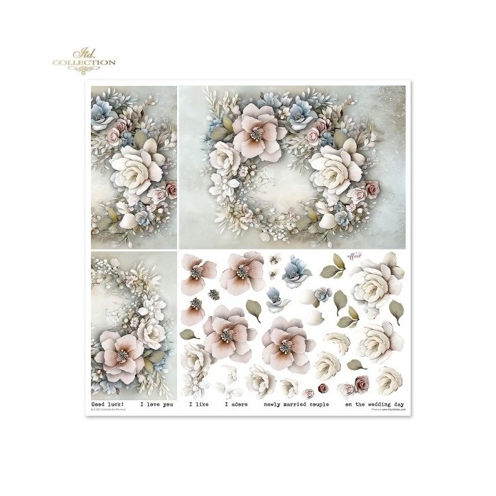 Scrapbookingpapier SLS-090 Vier de Momenten