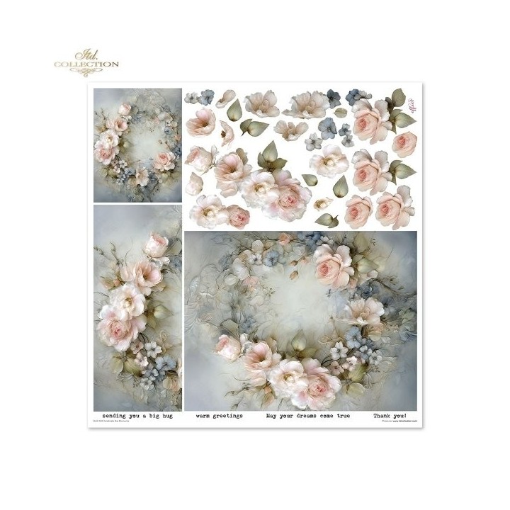 Scrapbookingpapier SLS-090 Vier de Momenten
