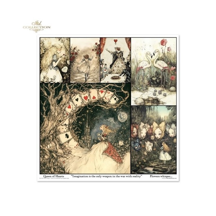 Scrapbookingpapier SLS-091 Alice's Magie - Een verhaal over een wereld die de logica is vergeten, deel 1