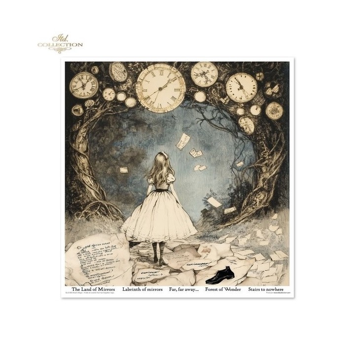 Scrapbookingpapier SLS-092 Alice's Magie - Een verhaal over een wereld die de logica is vergeten, deel 2