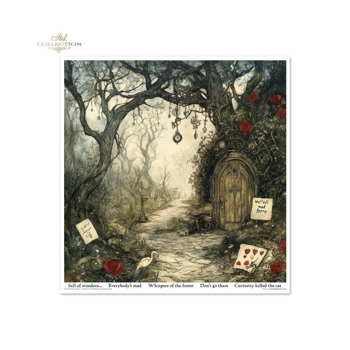 Scrapbookingpapier SLS-092 Alice's Magie - Een verhaal over een wereld die de logica is vergeten, deel 2