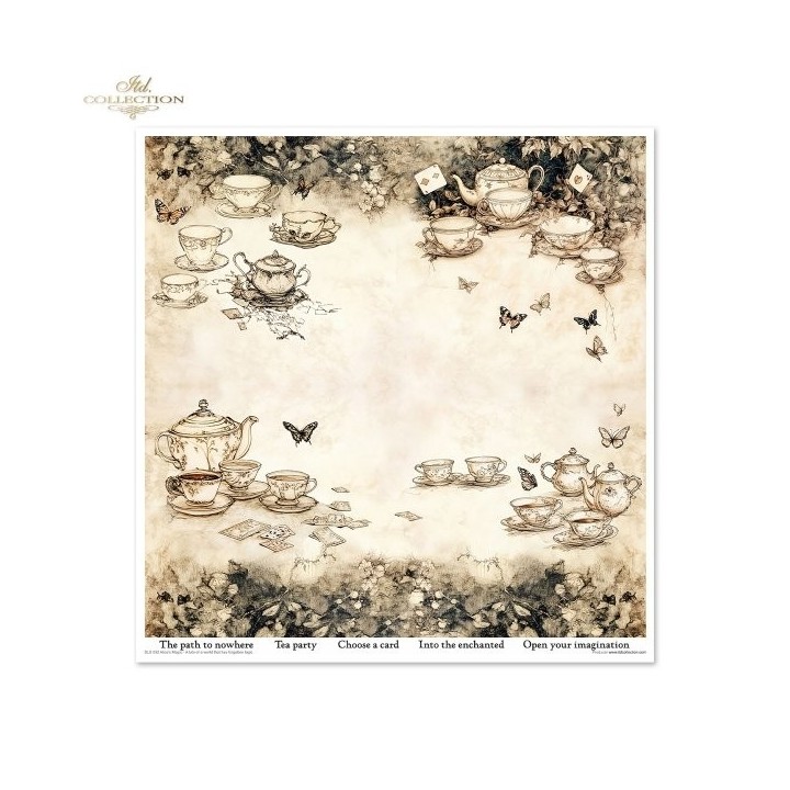 Scrapbookingpapier SLS-092 Alice's Magie - Een verhaal over een wereld die de logica is vergeten, deel 2