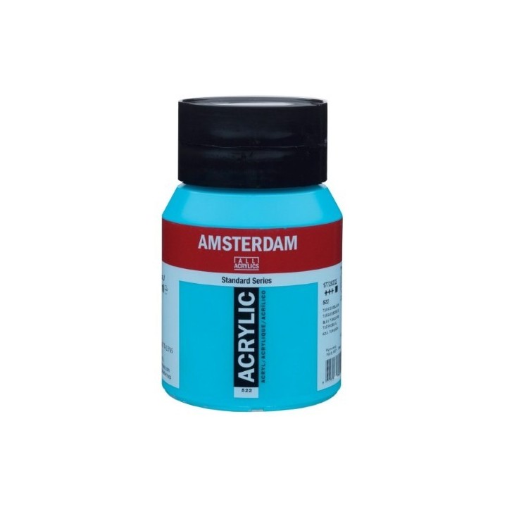 Amsterdam Acrylverf Pot 500ml Turkooisblauw 522