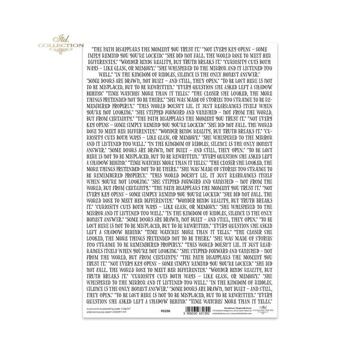 Translucent scrapbookpapier P0336