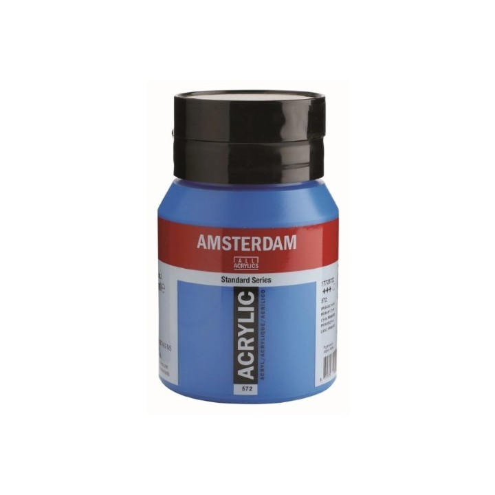 Amsterdam Acrylverf Pot 500ml Primaircyaan 572