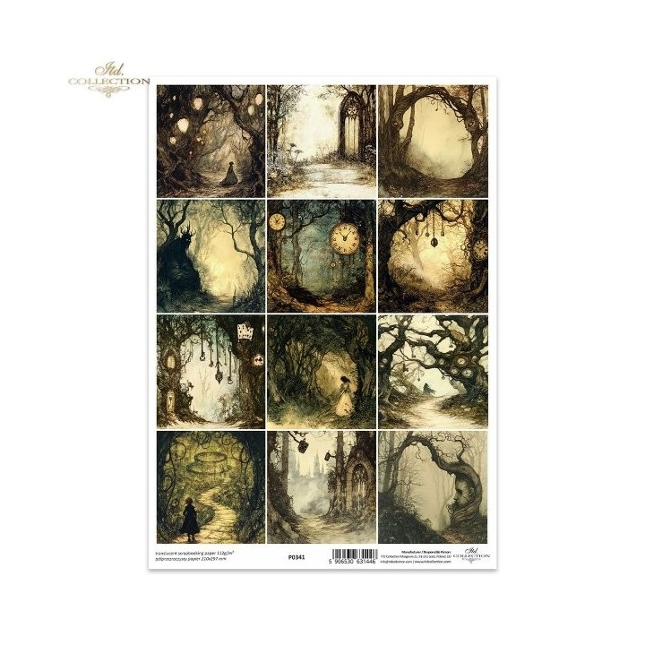 Translucent scrapbookpapier P0341