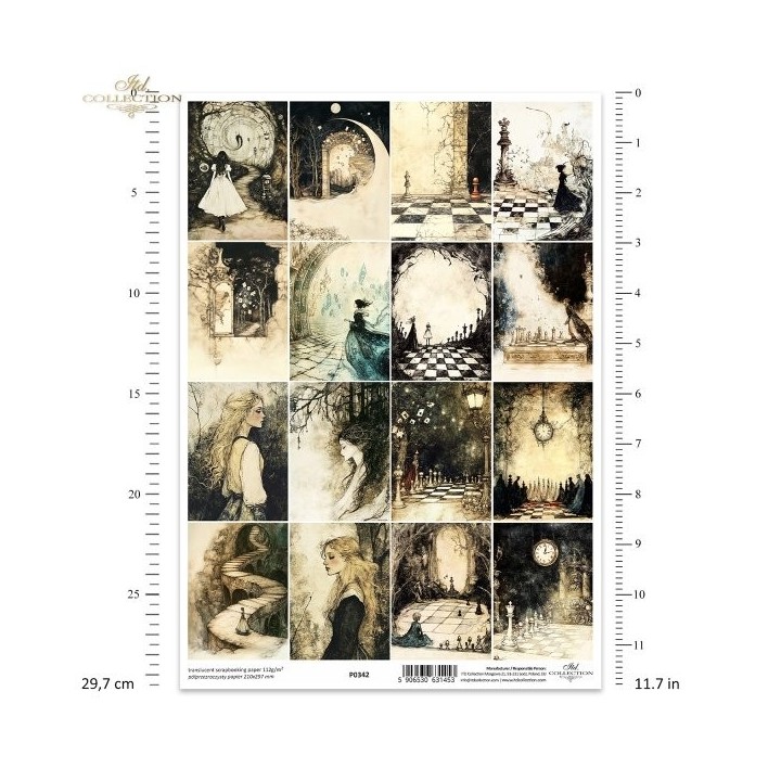 Translucent scrapbookingpapier P0342