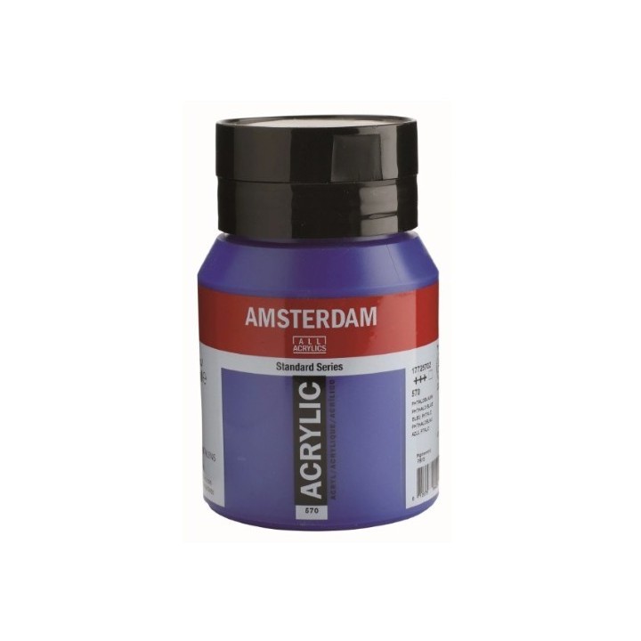 Amsterdam Acrylverf Pot 500ml Phtaloblauw 570
