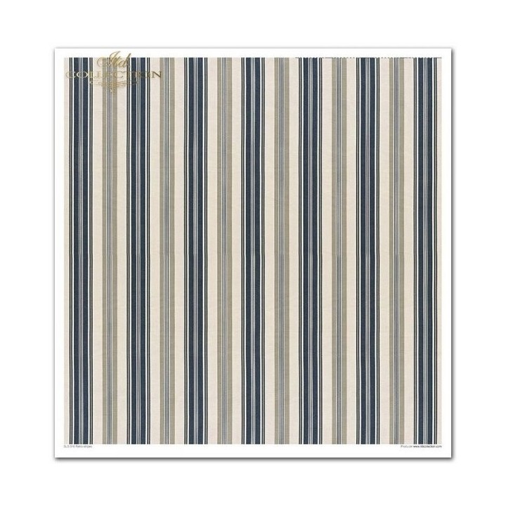 Scrapbookingpapier SLS-016 ''Retro strepen'' ---- AFGEPRIJSD PRODUCT