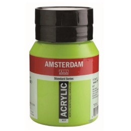 Amsterdam Acrylverf Pot 500ml Geelgroen 617