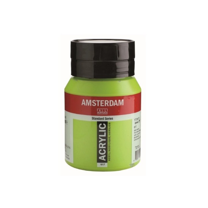 Amsterdam Acrylverf Pot 500ml Geelgroen 617