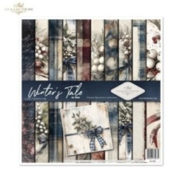 Scrapbookingpapier SLS-093 Winter's Tale in blauw