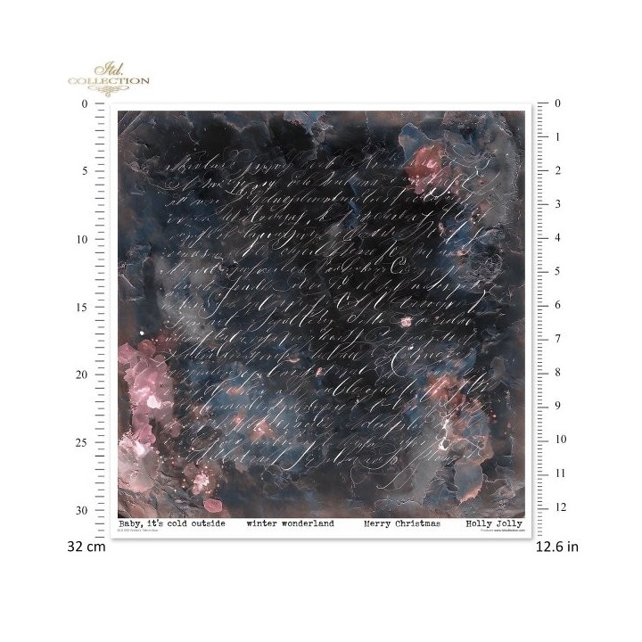 Scrapbookingpapier SLS-093 Winter's Tale in blauw