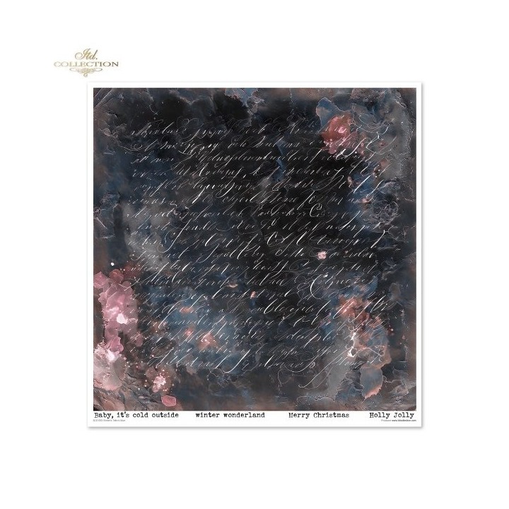 Scrapbookingpapier SLS-093 Winter's Tale in blauw