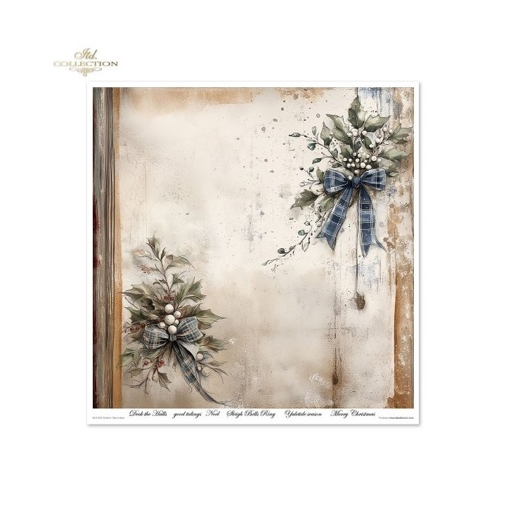 Scrapbookingpapier SLS-093 Winter's Tale in blauw
