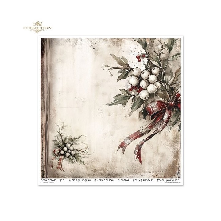 Scrapbookingpapier SLS-093 Winter's Tale in blauw