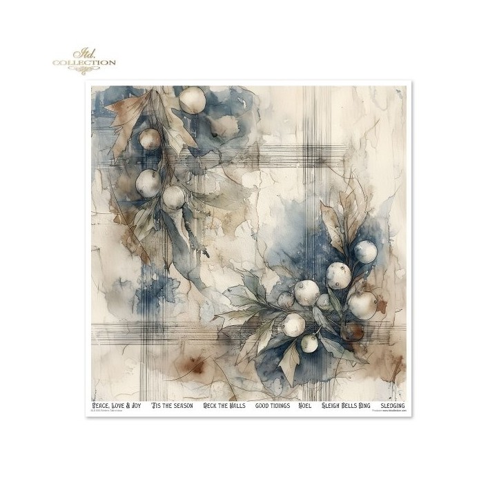 Scrapbookingpapier SLS-093 Winter's Tale in blauw