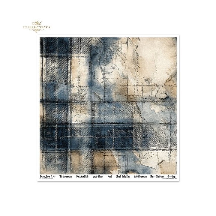 Scrapbookingpapier SLS-093 Winter's Tale in blauw