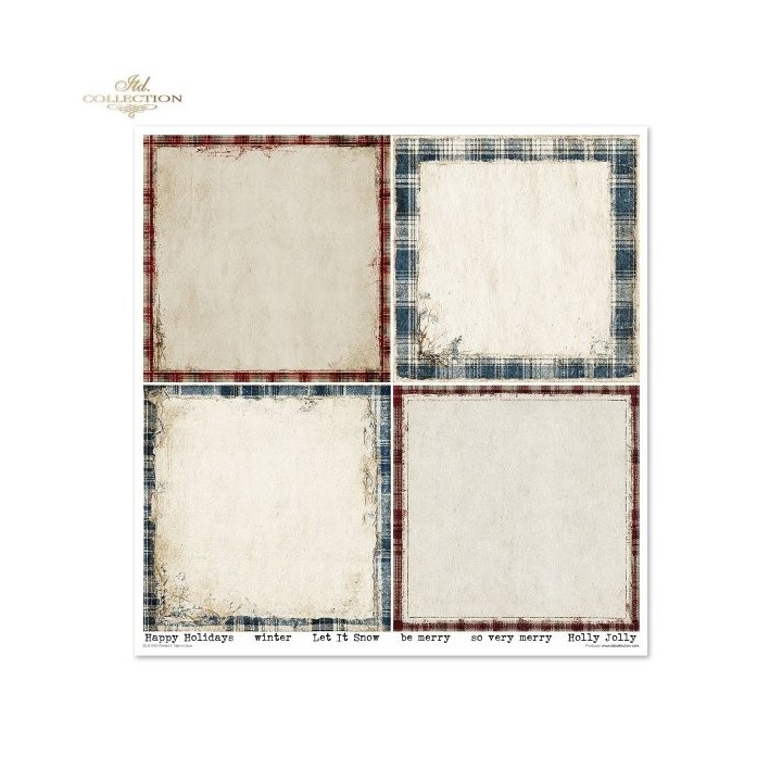 Scrapbookingpapier SLS-093 Winter's Tale in blauw