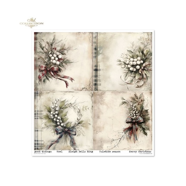 Scrapbookingpapier SLS-093 Winter's Tale in blauw