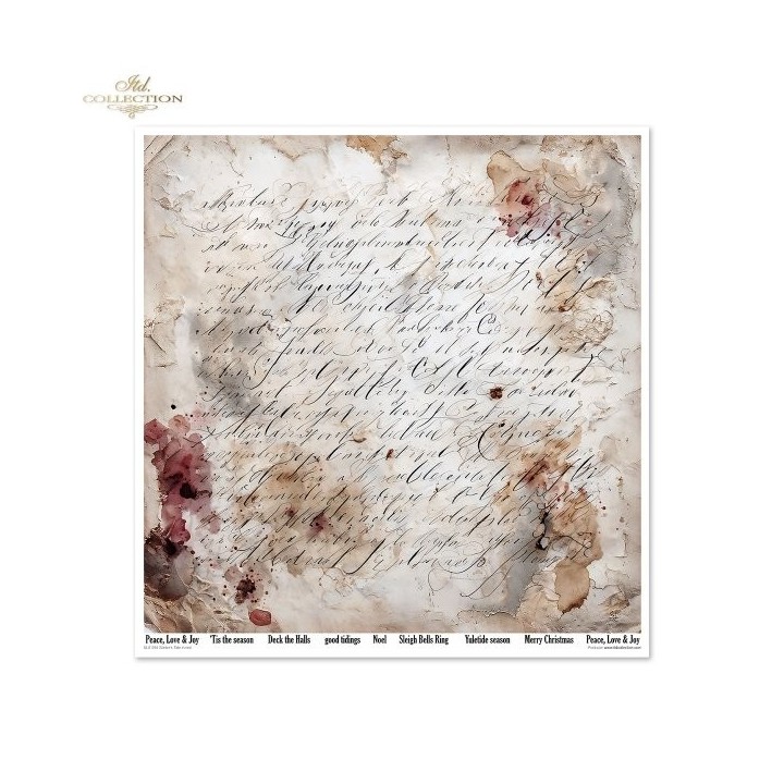 Scrapbookingpapier SLS-094 Winter's Tale in rood