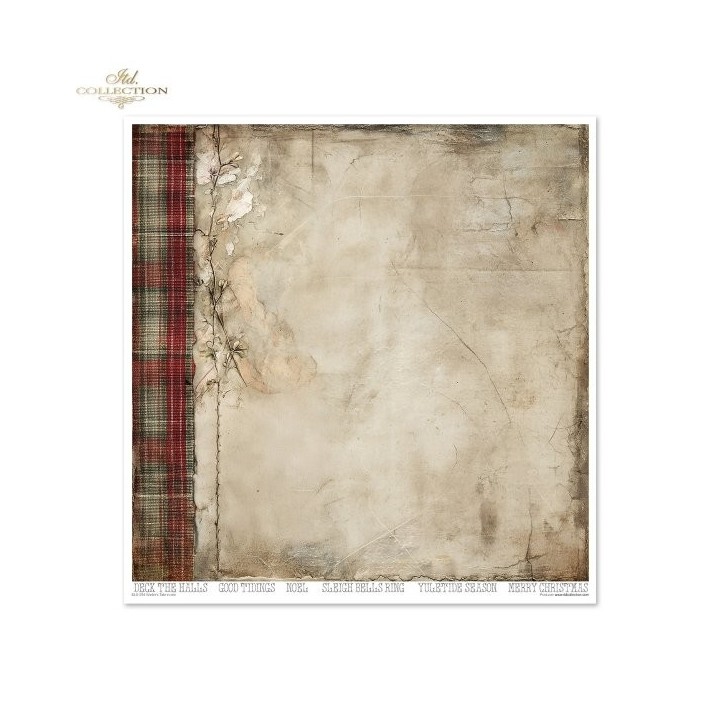 Scrapbookingpapier SLS-094 Winter's Tale in rood