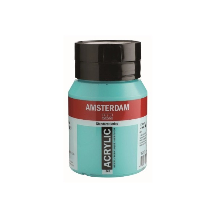 Amsterdam Acrylverf Pot 500ml Turkooisgroen 661