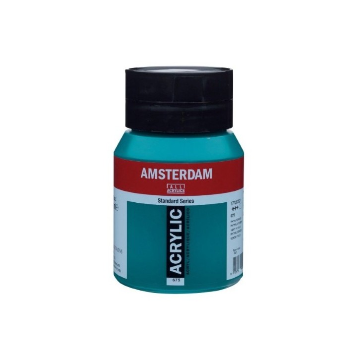 Amsterdam Acrylverf Pot 500ml Phtalogroen 675