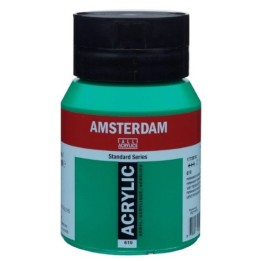 Amsterdam Acrylverf Pot 500ml Permanentgroen Donker 619