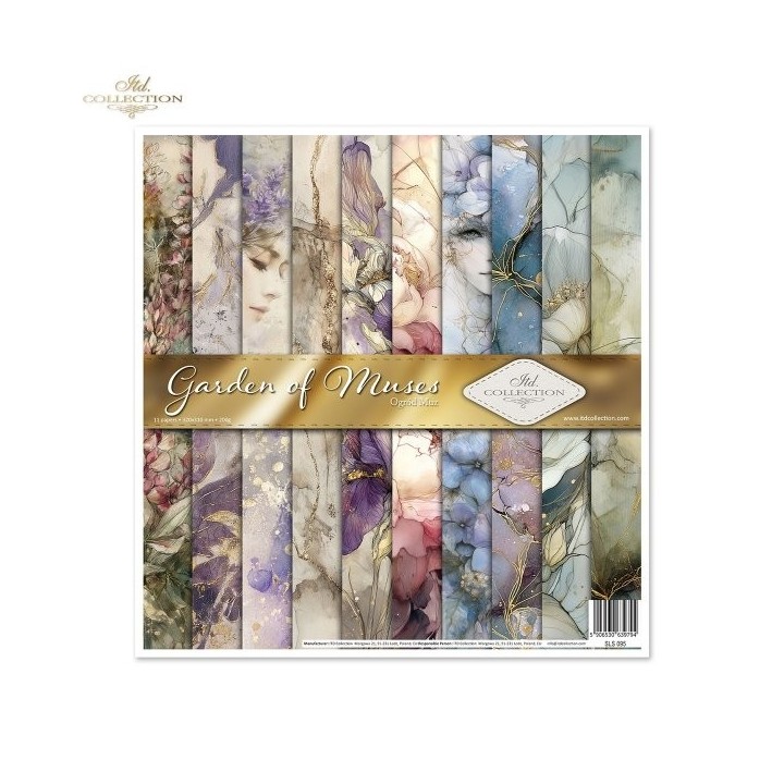 Scrapbookingpapier SLS-095 Tuin der Muzen