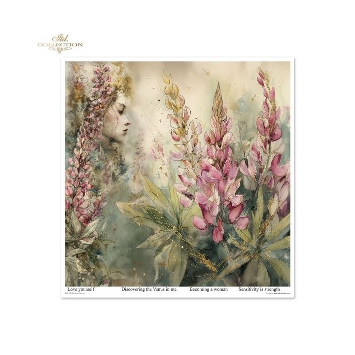 Scrapbookingpapier SLS-095 Tuin der Muzen