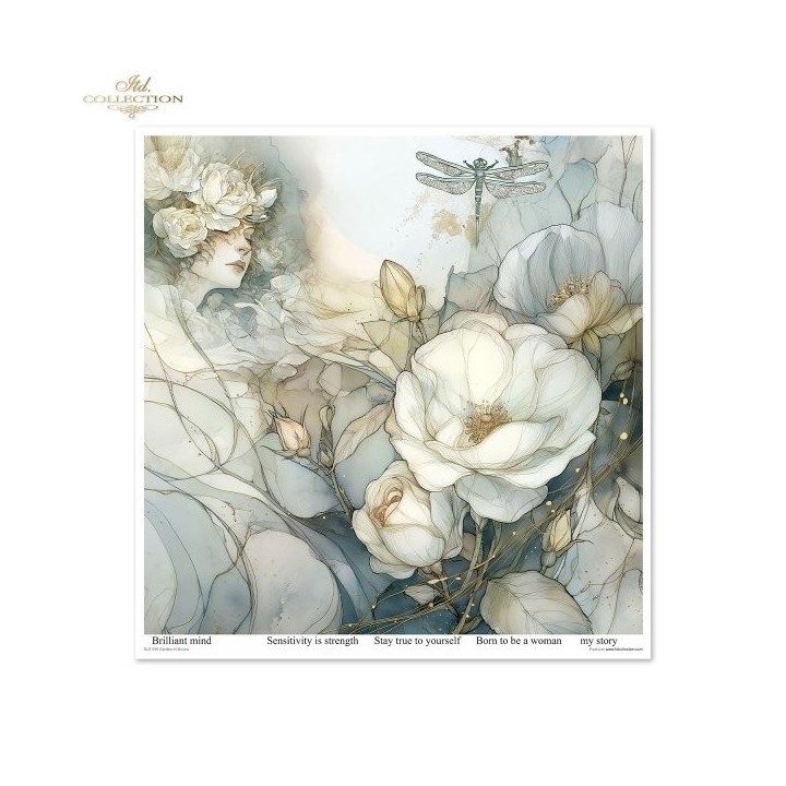 Scrapbookingpapier SLS-095 Tuin der Muzen
