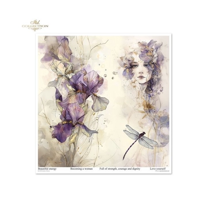 Scrapbookingpapier SLS-095 Tuin der Muzen