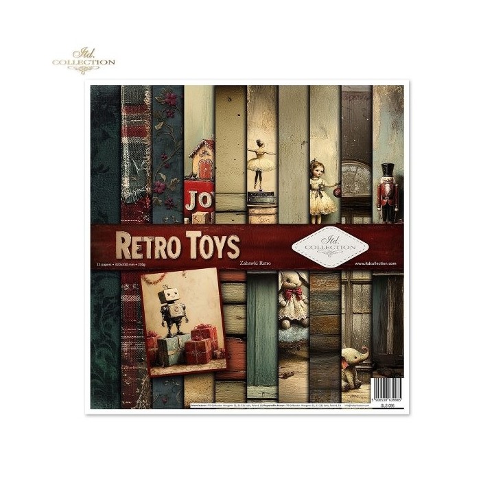 Scrapbookingpapier SLS-096 Retro Speelgoed